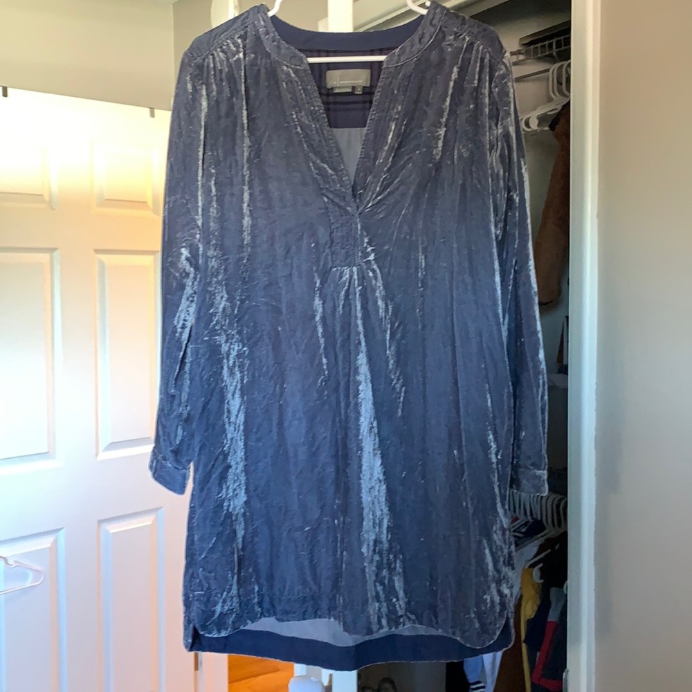 Anthropologie velvet dress